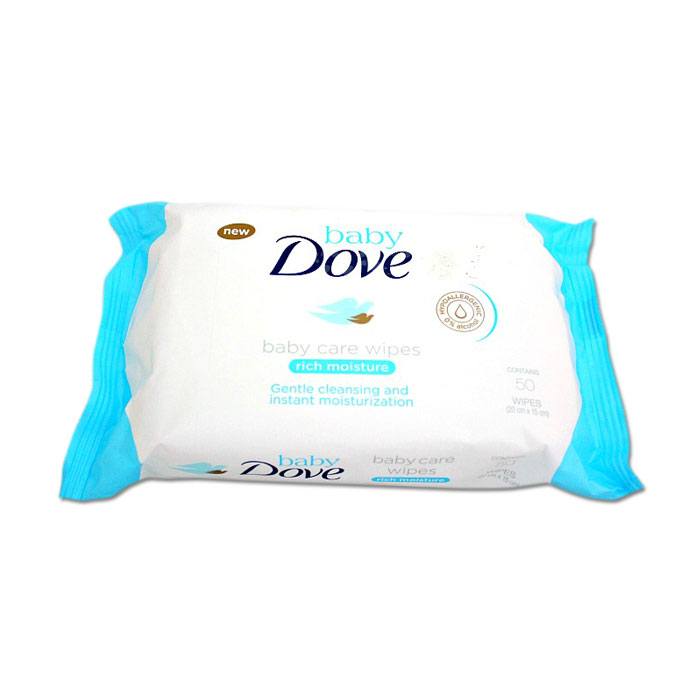 Baby Dove Rich Moisture Wipes Total 600 Wipes 12 Packs 