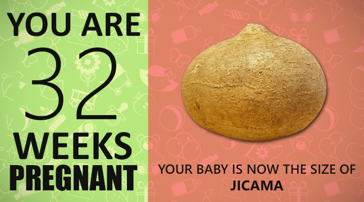 32 Weeks Pregnant Guide, baby size is 32 weeks, baby looks like in 32 week